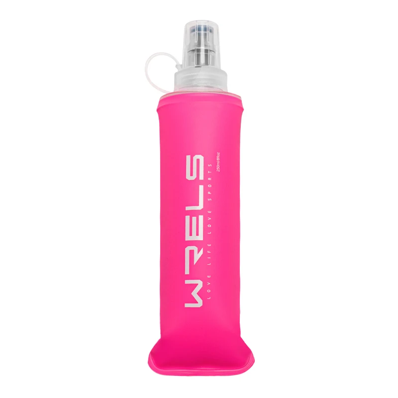 WRELS TPU Faltbare Weiche Trinkflasche für Wandern, Radfahren, Klettern, BPA-frei, Zusammenklappbare Flasche, Leichte Wasserflasche für Hydration Pack – Detail 9