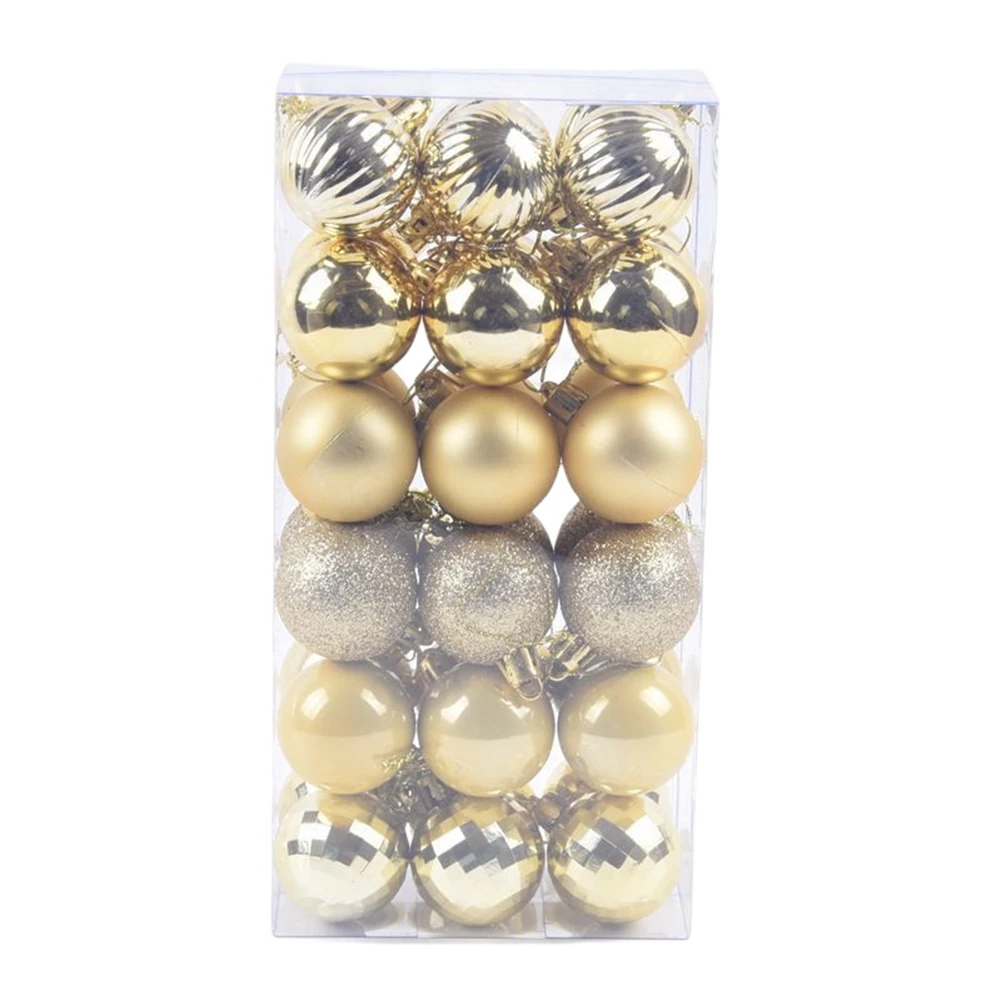 Adornos navideños Juego de adornos de árbol de Navidad inastillables Decoración de bolas de Navidad Nuevo azul hielo