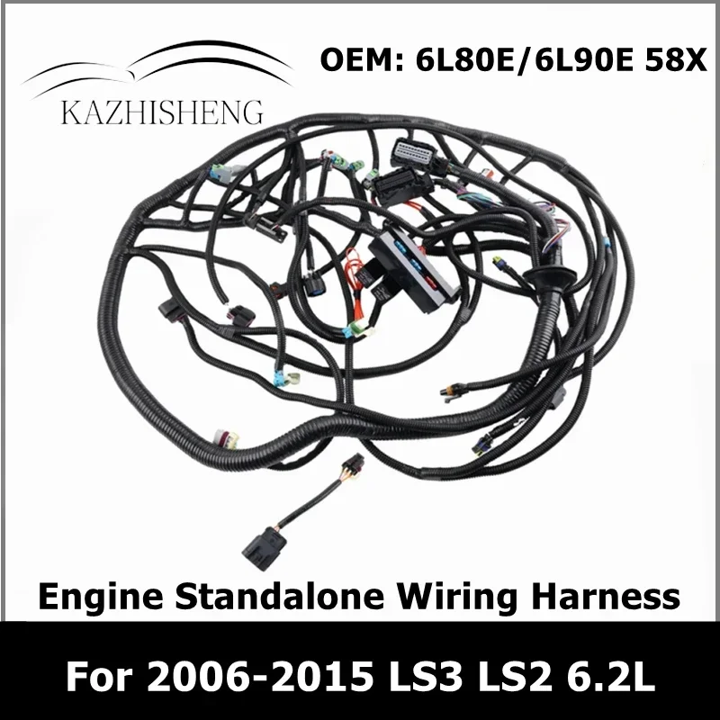 for LS3 LS2 6.2L 6L80E 6L90E 58X DBW Engine Standalone Wiring Harness DRIVE BY WIRE DBW Engine Parts Transmission Repair Kits