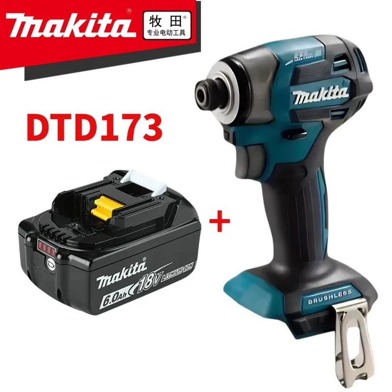 

Makita DTD173 1800rpm Brushless Electric screwdriver Impact Driver 180Nm Electric Drill Wood/Bolt/T-Mode For Makita 18V Battery