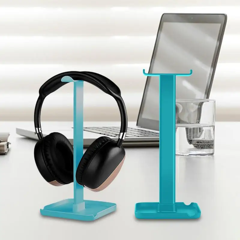 Desk Display Storage Stand For Gamings Headphones ABS Durable Classy Look Headset Mount Home Table Shelf Decor Stand For Headset