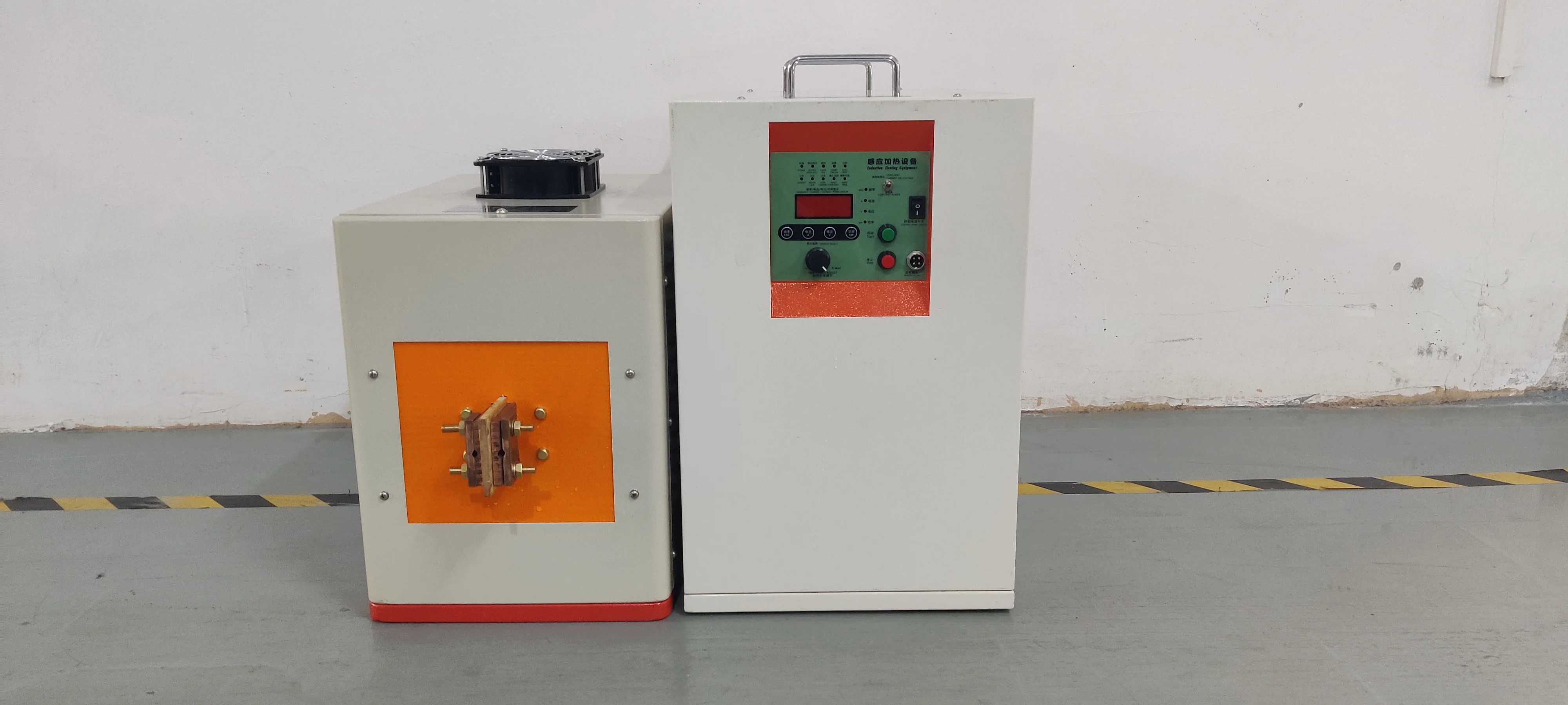 Ultra- high frequency heating machine for welding alloy