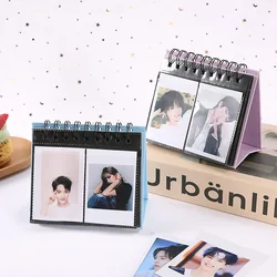 3 Inch Desk Calendar 64 Pockets Photo Album Mini Instert Polaroid Album Desk Calendar Picture Storage Case Photocard Holder