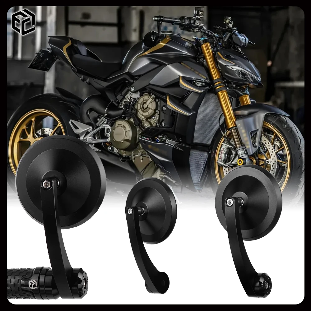 

Motorcycle Bar End Mirror for DUCATI Streetfighter 1098 / 1098S / 848 / V2 / V4 / V4S Retro Cruising Motorcycle Rearview Mirror