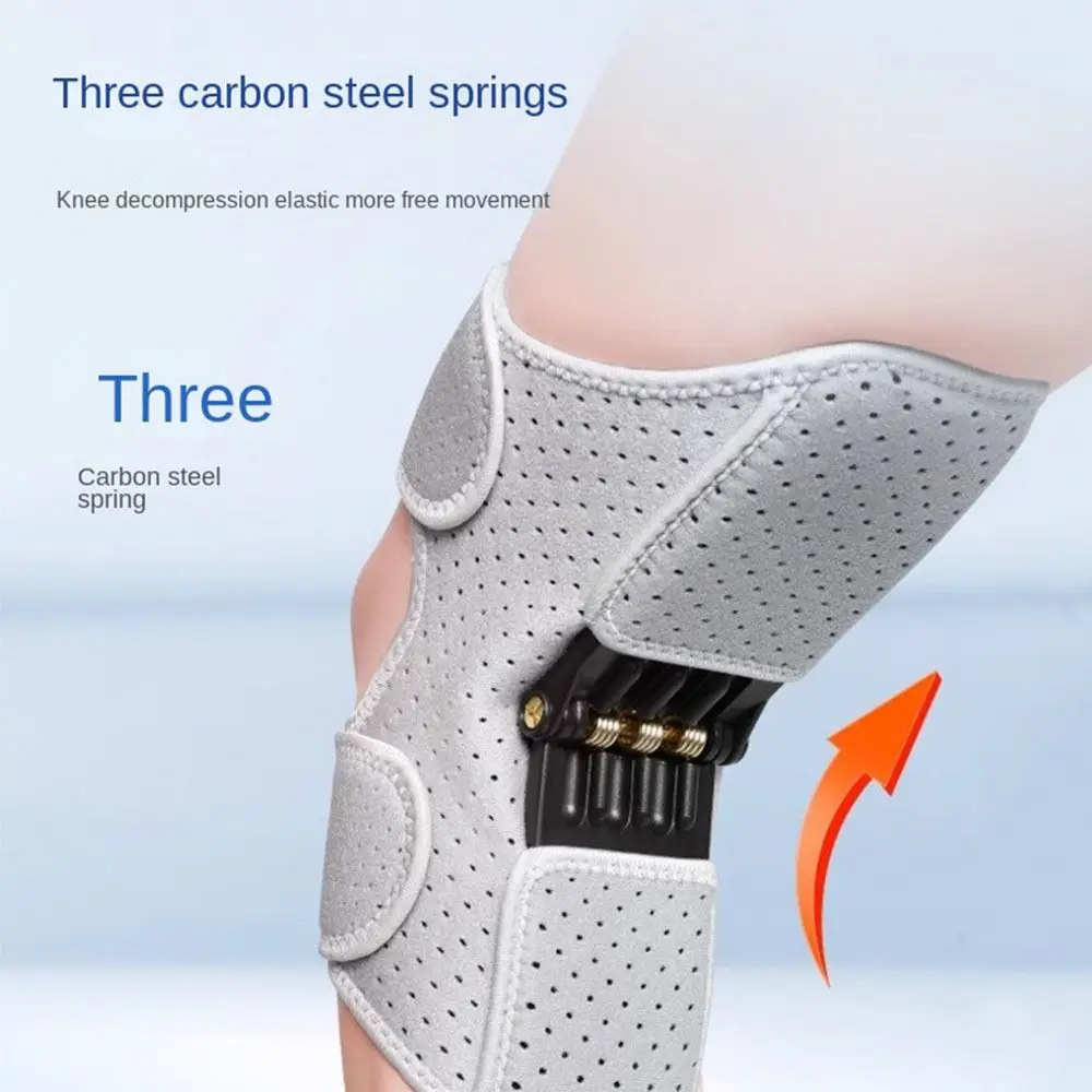 Stabilizer Joint Support Knee Pad Breathable Adjustable Strap Knee Compression Sleeve Spring Loaded Knee Support Brace