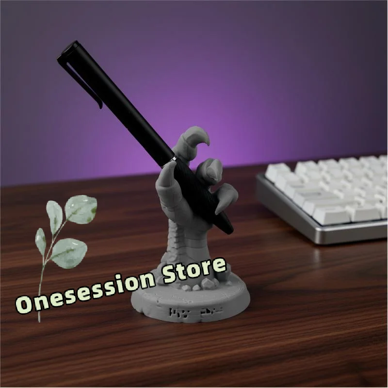 3D Printed Dragon Claw Holder Artistic Pen Stand For Modern Desk Organization