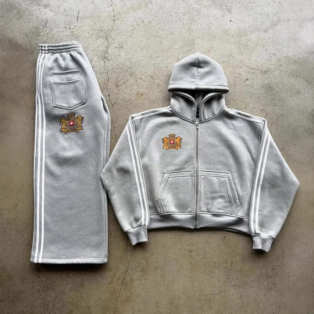 

Американский ретро-кардиган с капюшоном на молнии, длинный полосатый свитер с длинными рукавами для женщин, модный тренд весеннего сезона