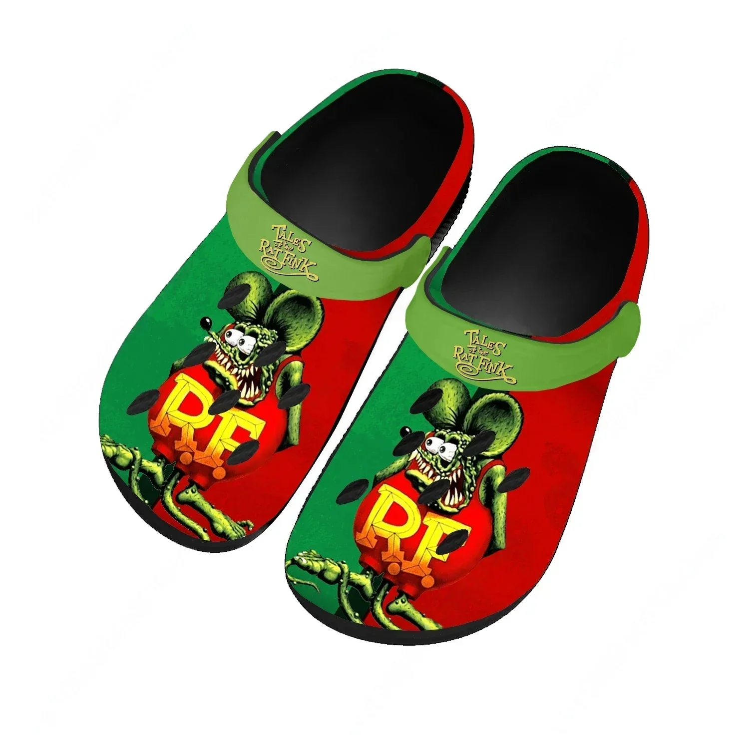 

Tales Of The Rat Fink Water Shoes Mens Womens Comfortable Home Garden Clogs Customizd Sandals Beach Breathable Hole Slippers