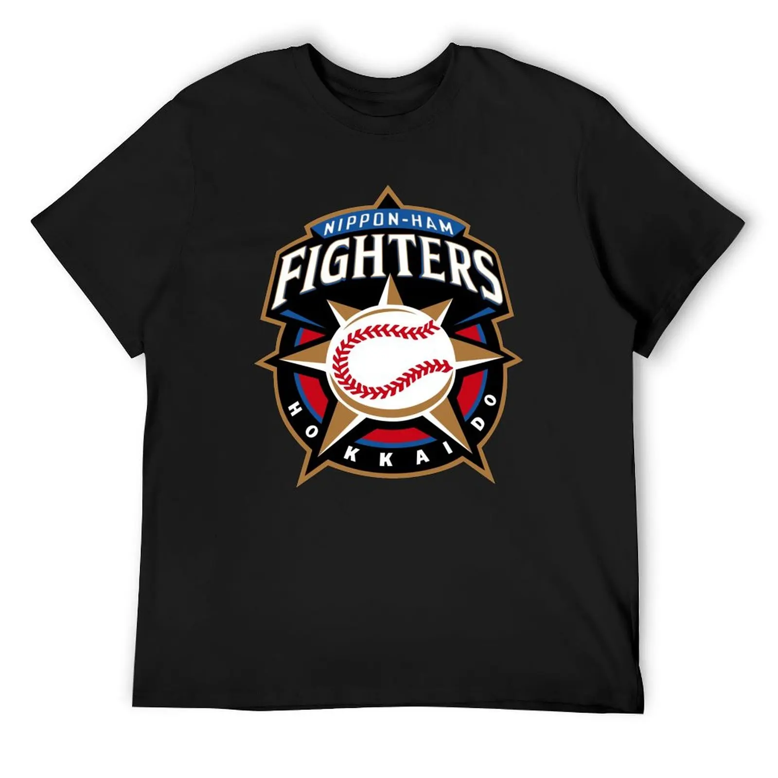 Hokkaido Nippon Fighters T-Shirt korean fashion anime tshirt quick-drying graphics compression shirt men