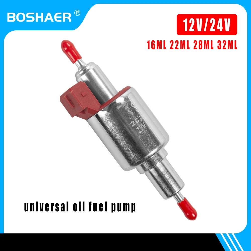 Universal 12V/24V 16ML 22ML 28ML 32ML For 2~8KW Diesel Parking Heater Oil Fuel Pump Car Air Heaters Pulse Metering Pump