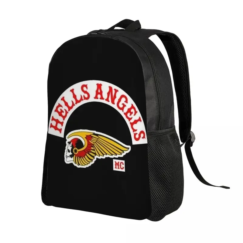 Customized helmets Angels World logo laptop backpack men women casual bookbag for school college student bags