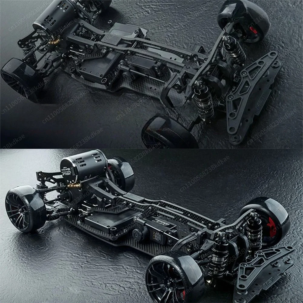 1/10 Scale RWD RC Drift‑Racing Chassis Kit, Professional Electric Remote‑Control Model Car Frame for Hobby Modification