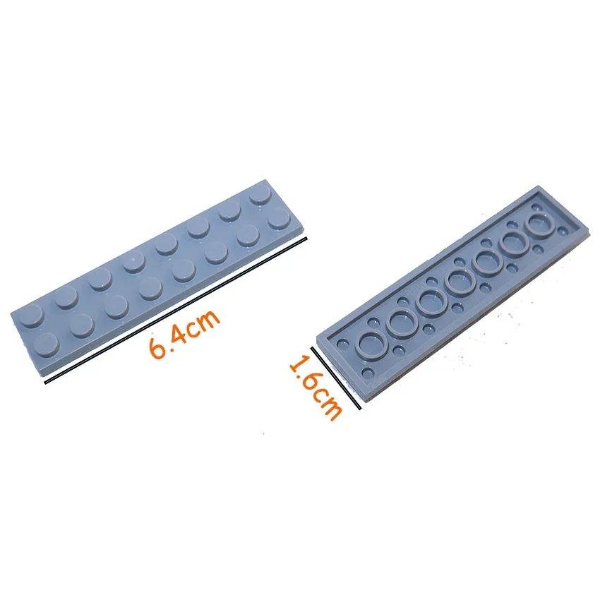 MOC assembler des particules 20 pièces taille 2x8 points plaque bricolage blocs de construction 2*8 figurines briques jouet éducatif créatif pour enfant 3034