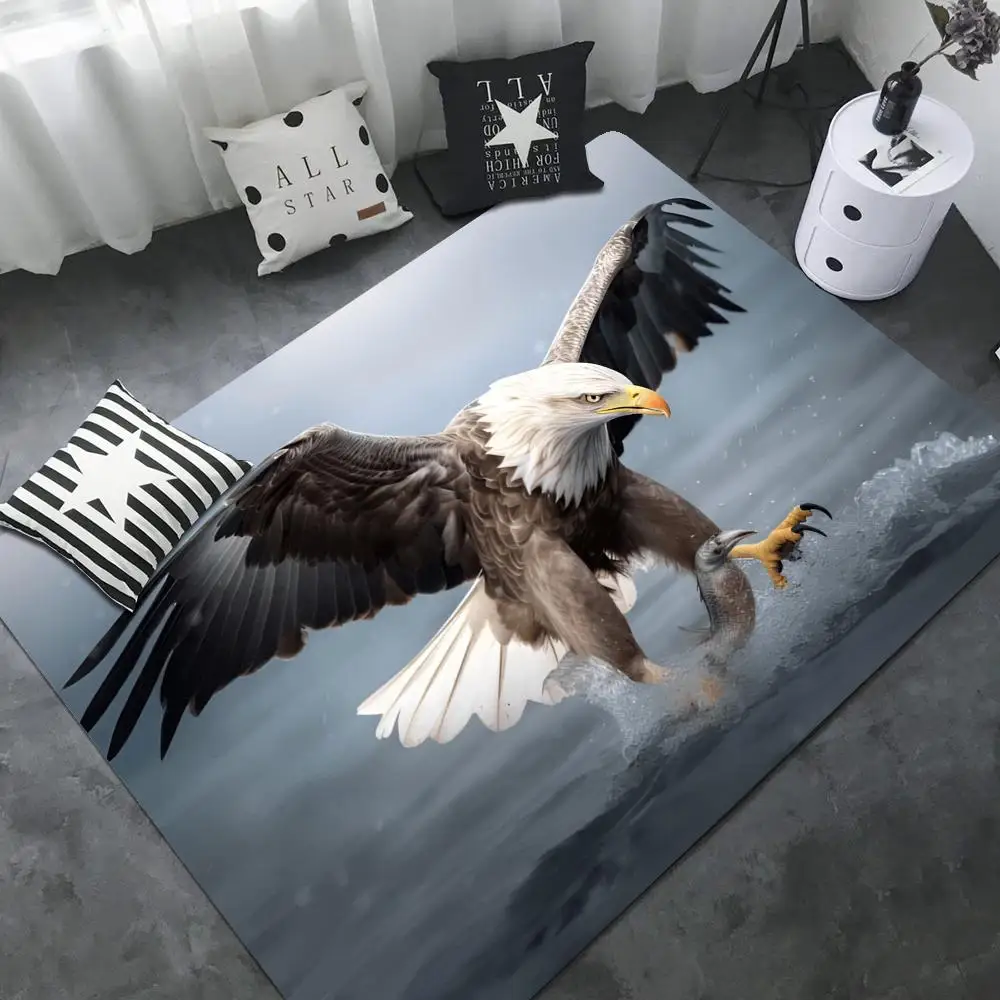 Bald eagle Floor Mat Bathroom Mat Kids Room Bedroom Decoration Balcony Anti-Slip Doormat Living Room Welcome Rug