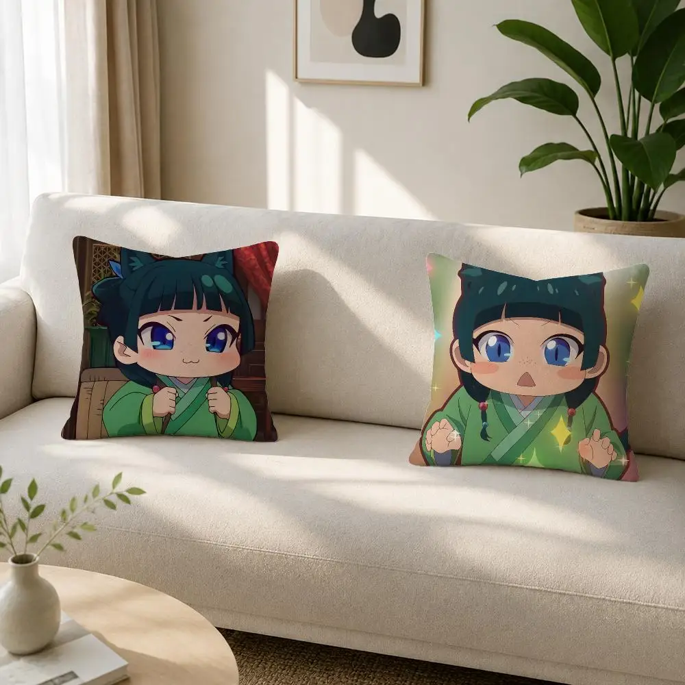 Anime The Apothecary Diaries Cushion Cover Soft Plush Cushion Covers Fluffy Throw Pillow Cases for Sofa Bedroom Home Decor