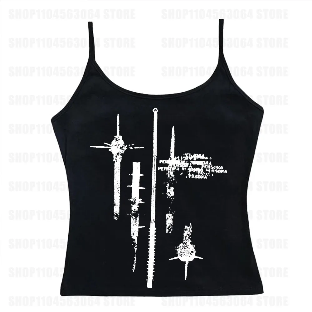 Aesthetic Y2K Crop Tops Harajuku Gothic Portrait Print T-shirts Short Sleevle Vest Tees Streetwear Women Clothes Emo 2000s Tops
