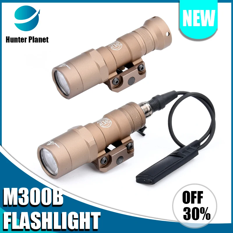 

Surefir M300B Flashlight M300 Weapon Hunting LED Gun accesories Light Momentary Constant airsoft accesories Fit 20MM Rail