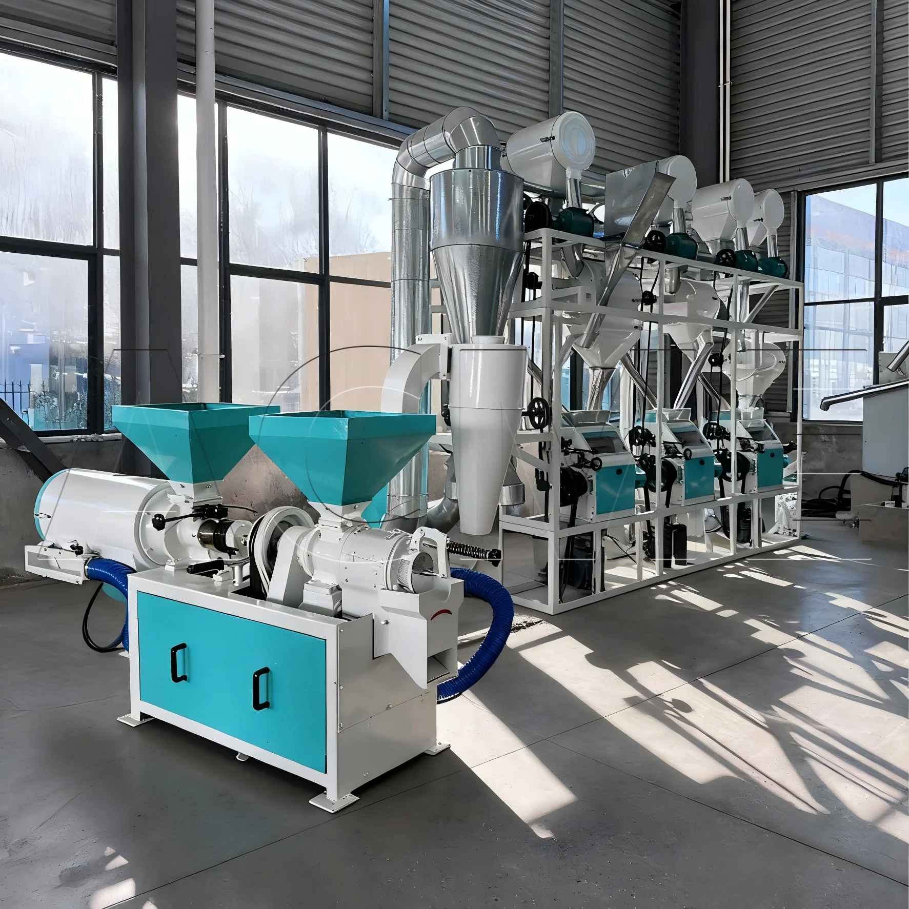 Durable Corn Grits Milling Machine Grinder with Stable Efficiency Grits Making Machine for Small Peasant Families