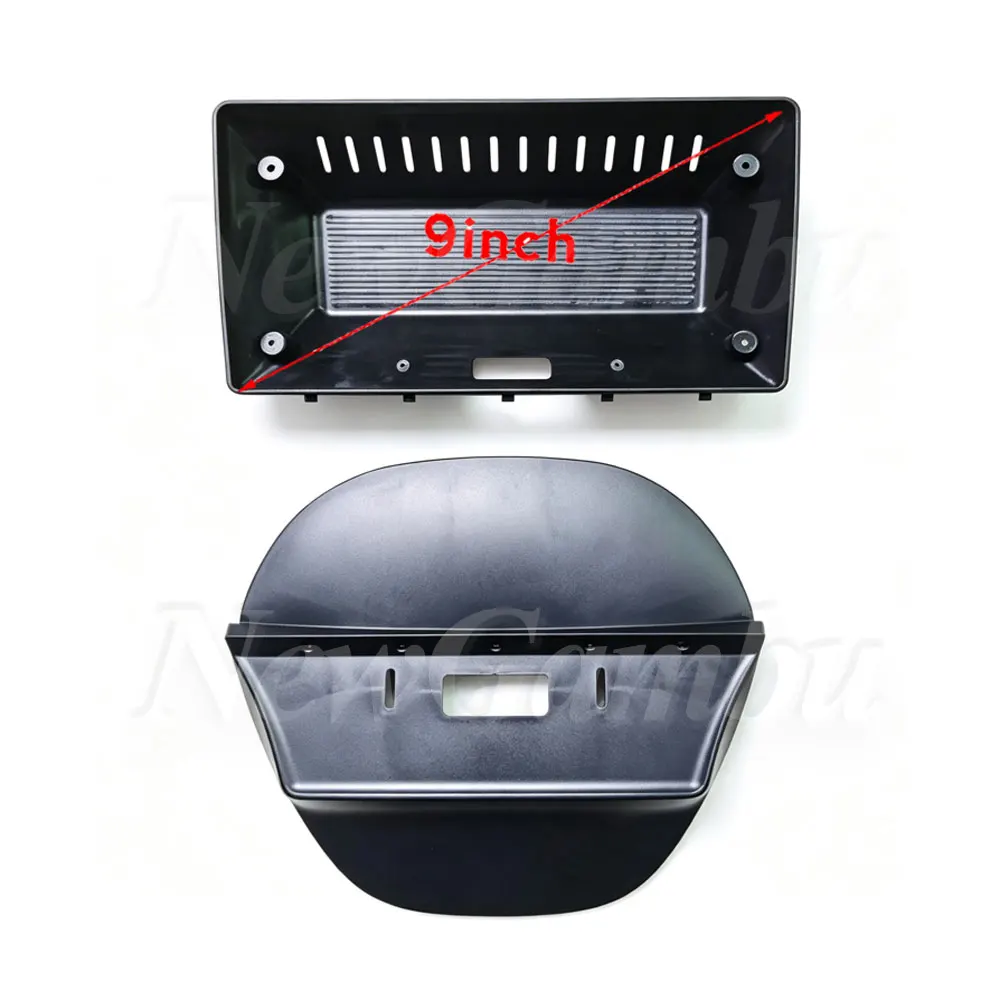 NewGambu 9 inch 2Din Car DVD Frame Audio Fitting Adaptor Dash Trim For RENAULT SYMBOL 2010 Frame No Cable