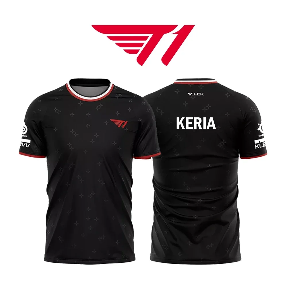 T1 Esports Club 2025 jugador legendario Liga de allenamiento الزي الرسمي camisa SKT T1 Faker Fan deportes camiseta Top regalo