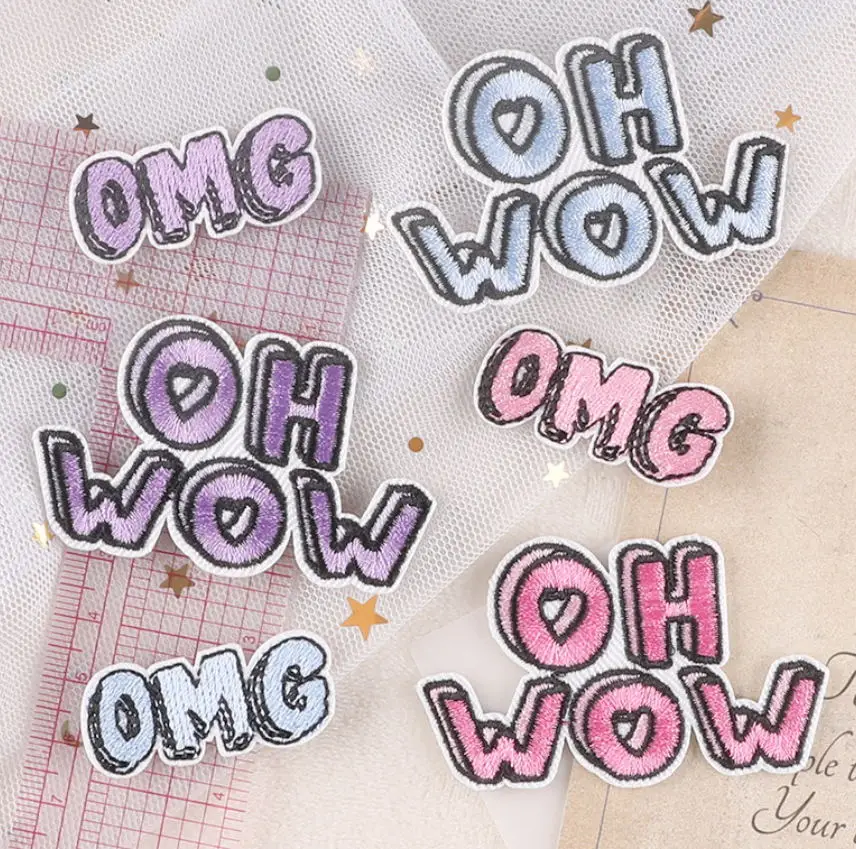 10 шт., вышитые нашивки для одежды