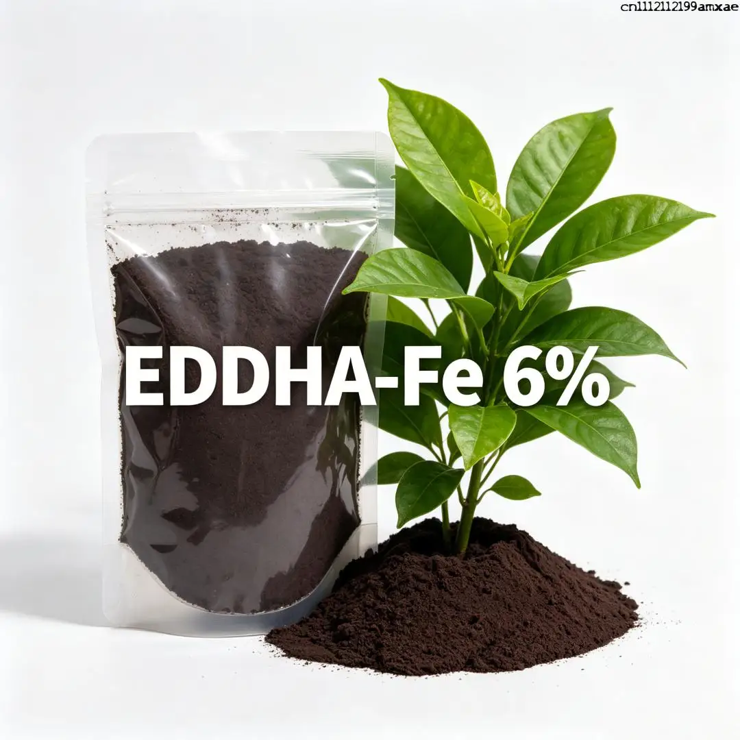 Eddha-fe 6% Organic Chelated Iron Fertilizer Water Soluble Micronutrient For Plant Iron Deficiency Yellow Leaves