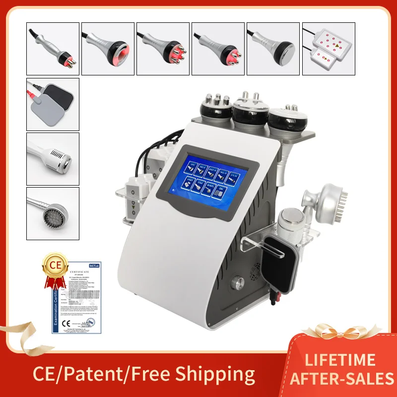 

40KHZ Cavitation Ultrasonic KIM8 RF Fat Blasting Machine Grease Suction EMS Micro-current Massage Shaping RF Skin Care