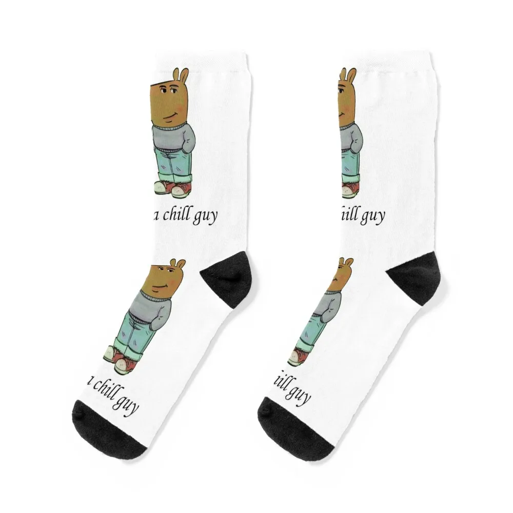 Just a chill guy Socks funny gift aesthetic heated FASHION Socks For Women Men's
