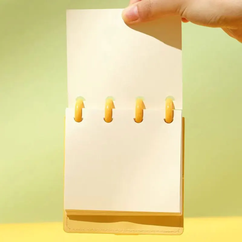 A7 Mini Loose-Leaf Notebook Mushroom Hole 4 Holes Binder Notebook Portable Discs Replacement Core Inner Page School Office