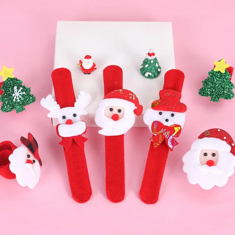 عيد الميلاد التصفيق أساور لعب هدايا عيد الميلاد للأطفال سانتا كلوز ثلج الغزلان سانتا التصفيق دائرة لعبة عيد الميلاد هدايا الحفلات #4