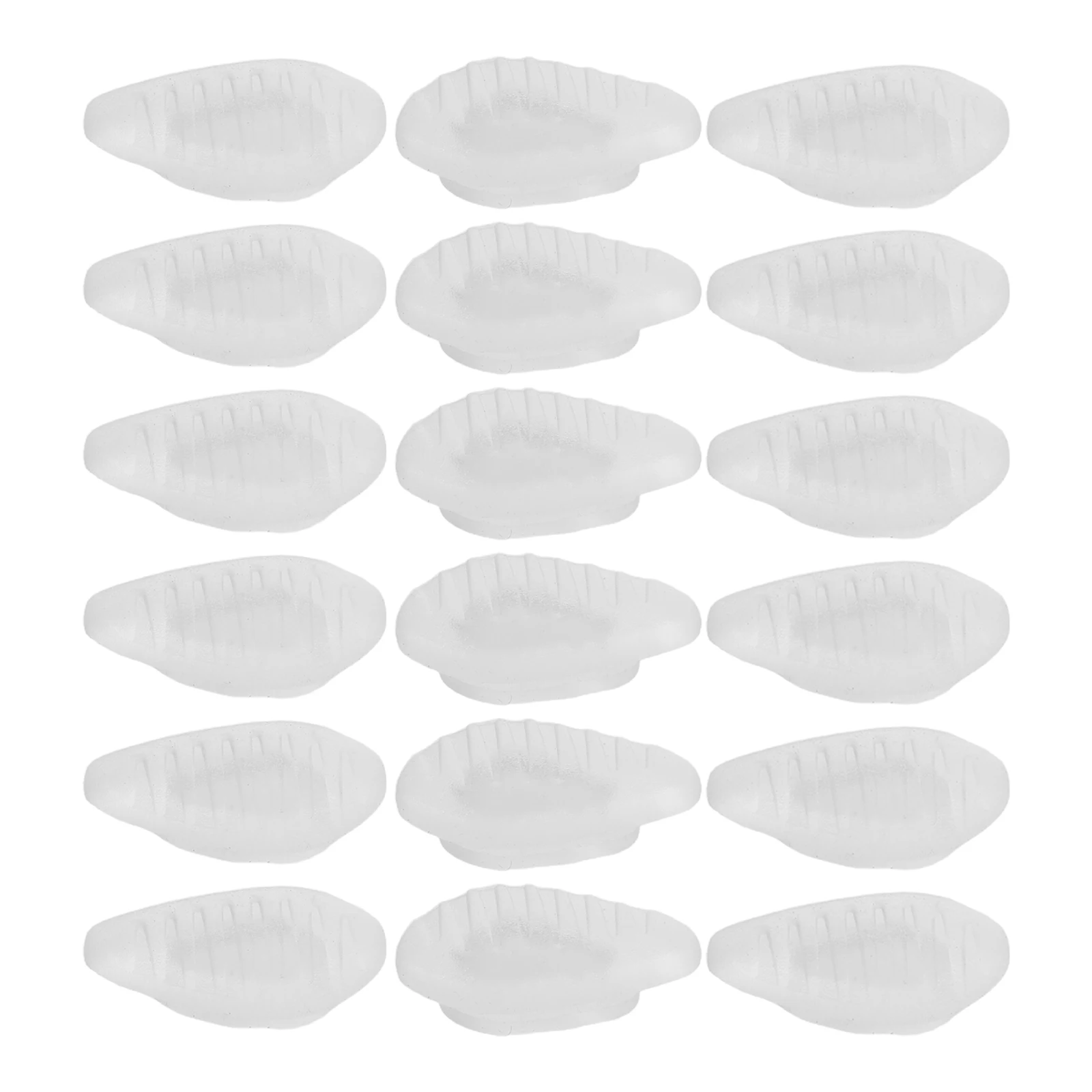 

Silicone Eyeglasses Nose Pads 0.5X0.3Inches Transparent Push-In Replacement For Sunglasses Glasses Repair Anti-Slip Nose