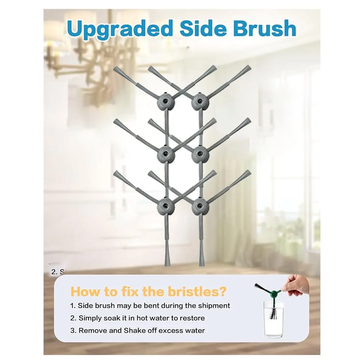 11·11COUPON For 7490 Ultimate Spare Parts Main Side Brush HEPA Filter Mop Cloth Dust Bag