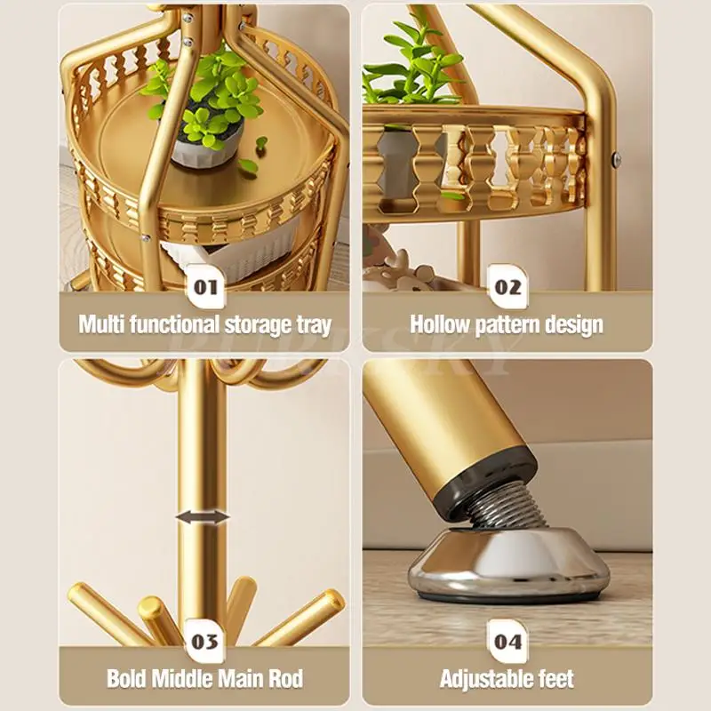 Metalowy wieszak Wieszak na kurtki Stojący na podłodze Sypialnia Wieszak na ubrania Wieszak na ubrania Półki na ubrania Półka Meble do przedpokoju