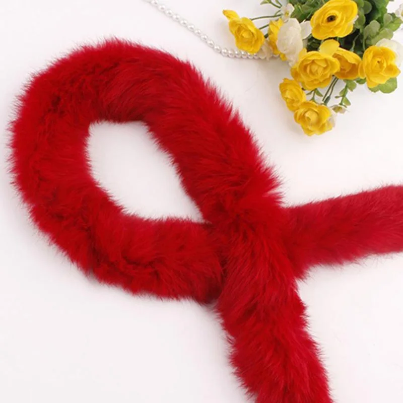 شريط من فرو الأرانب الصناعي ، شريط فرو صناعي منفوش ذاتي الصنع ، خياطة تشذيب ، مشغولات أزياء ، مواد ملابس ، 5 أمتار