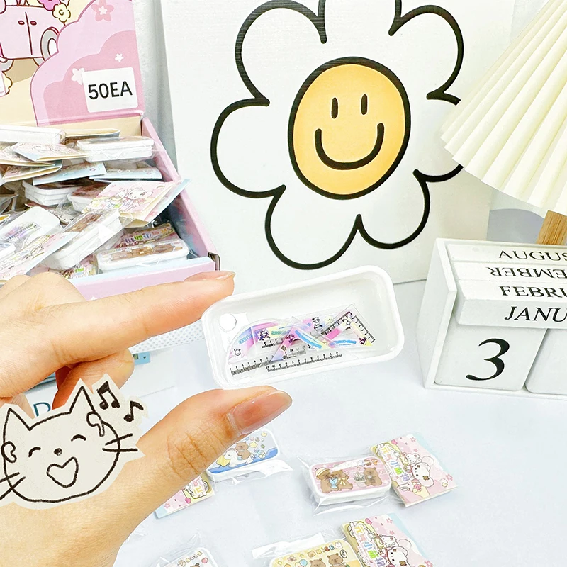 Juego de papelería en miniatura con colgante, estuche de lápices simulado, modelo de juguete de imitación, casa de juego, Mini caja de papelería realista, 5 uds.