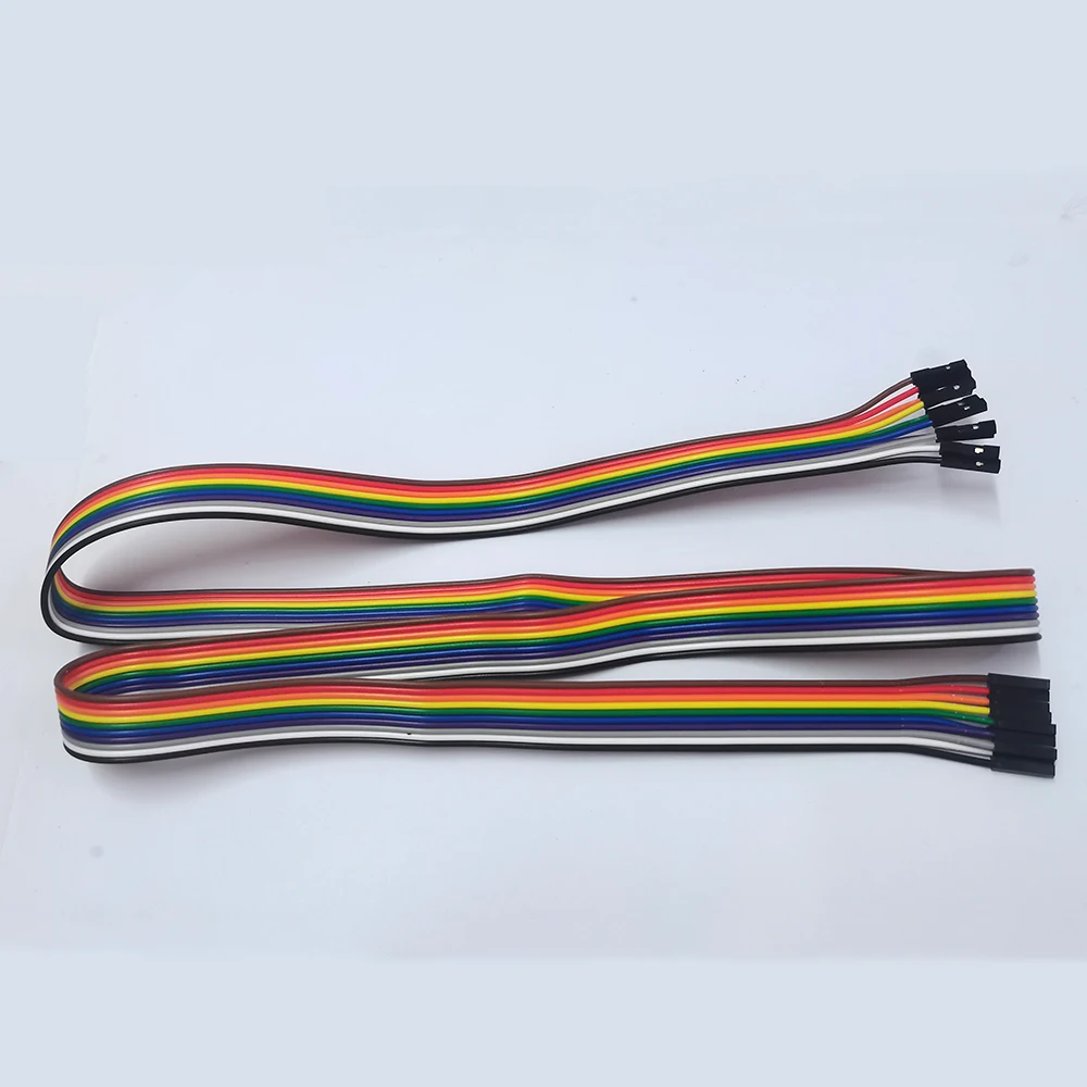 10P Regenbogen-Jumper-Verlängerungskabel, 2,54 mm Rastermaß, Stecker auf Stecker, Stecker auf Buchse, Buchse auf Buchse, Draht für Breadboard DIY, 0,2, 0,3 m, 0,5 m, 1 m – Detail 13