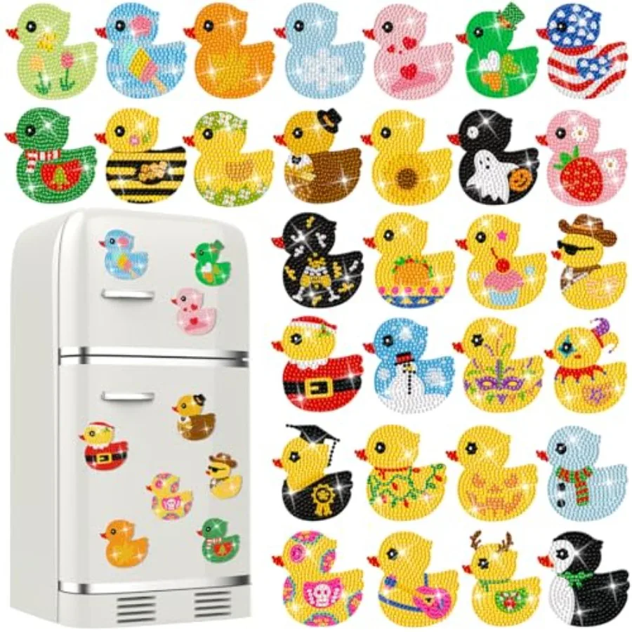 

Набор из 30 магнитов для алмазной живописи, магниты для холодильника, магнитные наклейки для поделок своими руками, 5D стразы