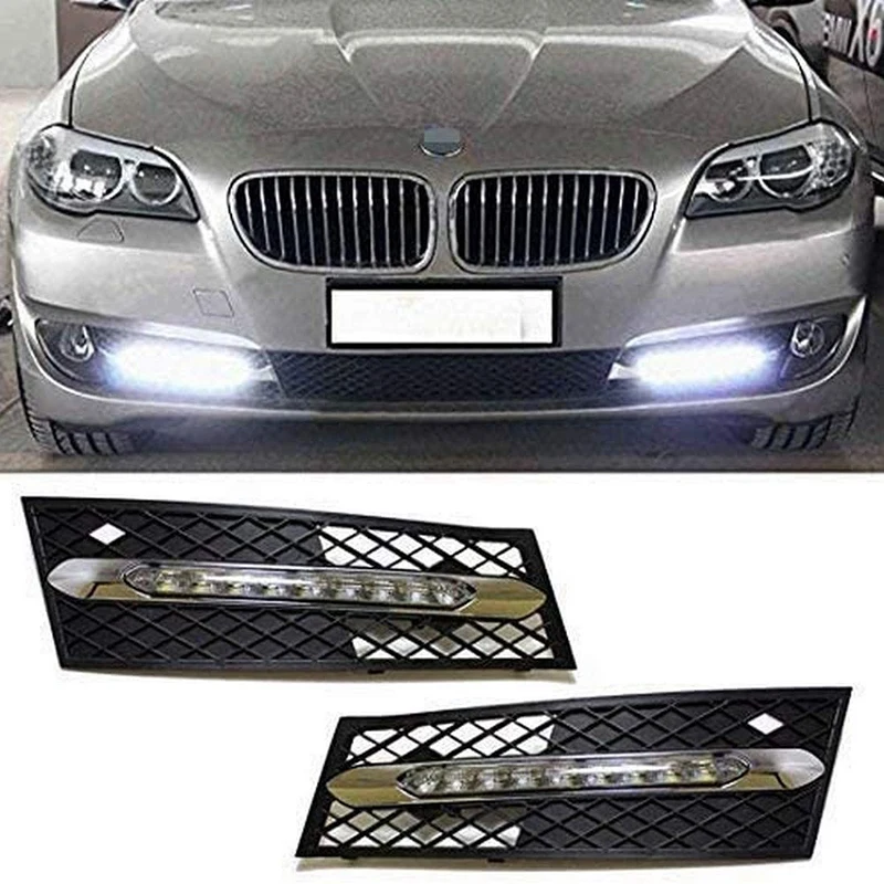 

Car White LED Daytime Running Light Kit For BMW F10 528I 535I 550I F11 F18 2008-2013