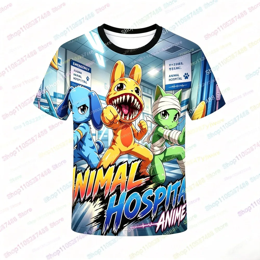 Hot Game Animal Hospital 3D Kids T Shirt Cartoon Game Character Short Sleeve Summer Tops for Boys Girls Children Birthday Gift 4