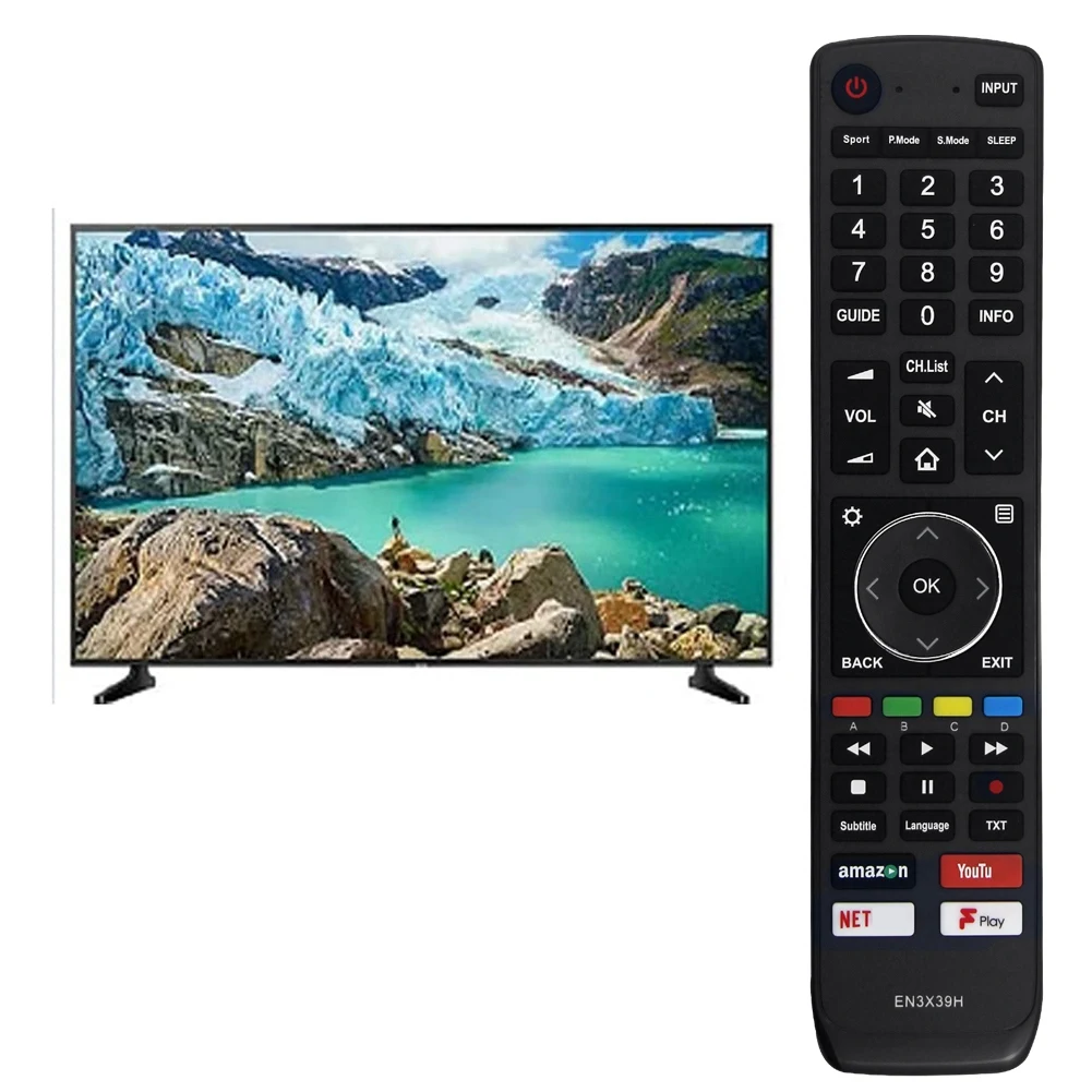 A69ZBG! EN3X39H Replaced Remote Control for TV H50U7AUK 50inch 55inch 65inch U7A