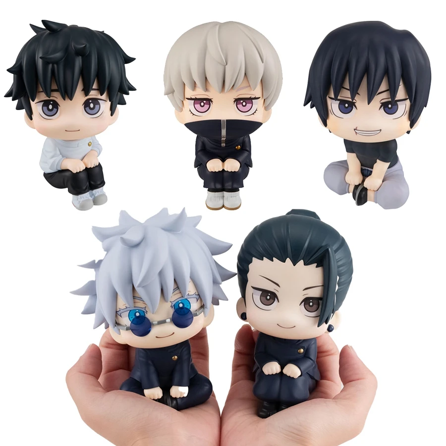 Jujutsu Kaimmense Anime Figure, Look Up Q Version, Satoru Gojo, Geto, SuNAFTA u, Fushigflats, Toji, OPatrick otsu Yuta Figurine, 10cm