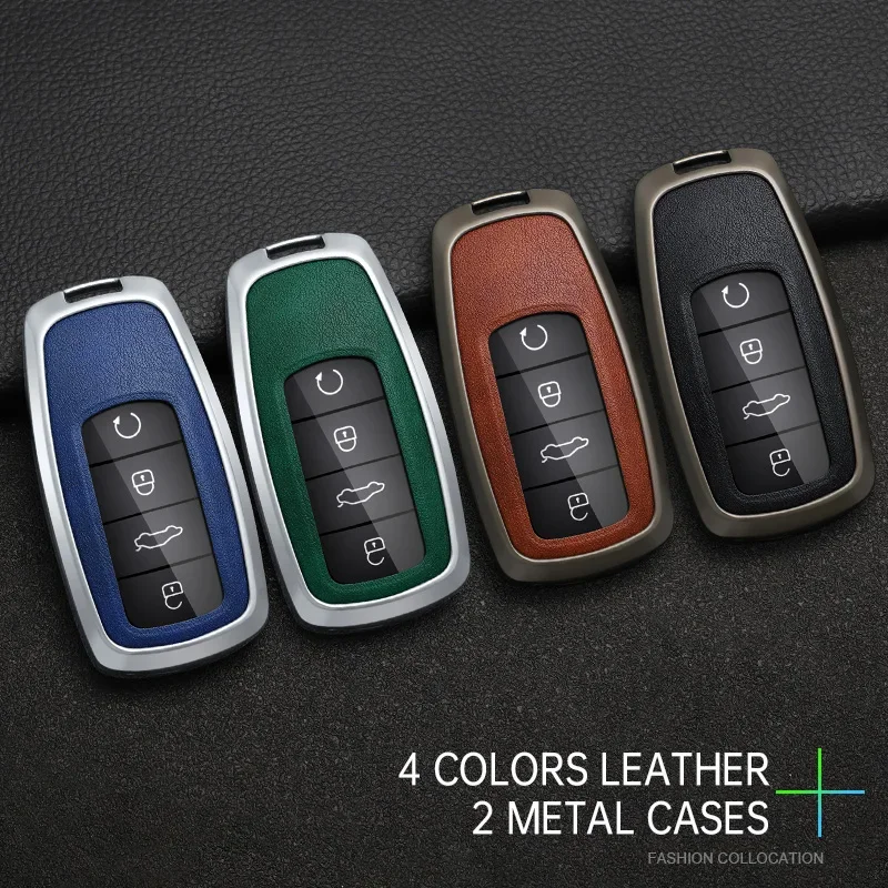 

Alloy Car Key Case Cover for Chery Tiggo 8 Pro plus New 5 Plus 7pro Max Omoda 5 C5 Modod Protector Fob