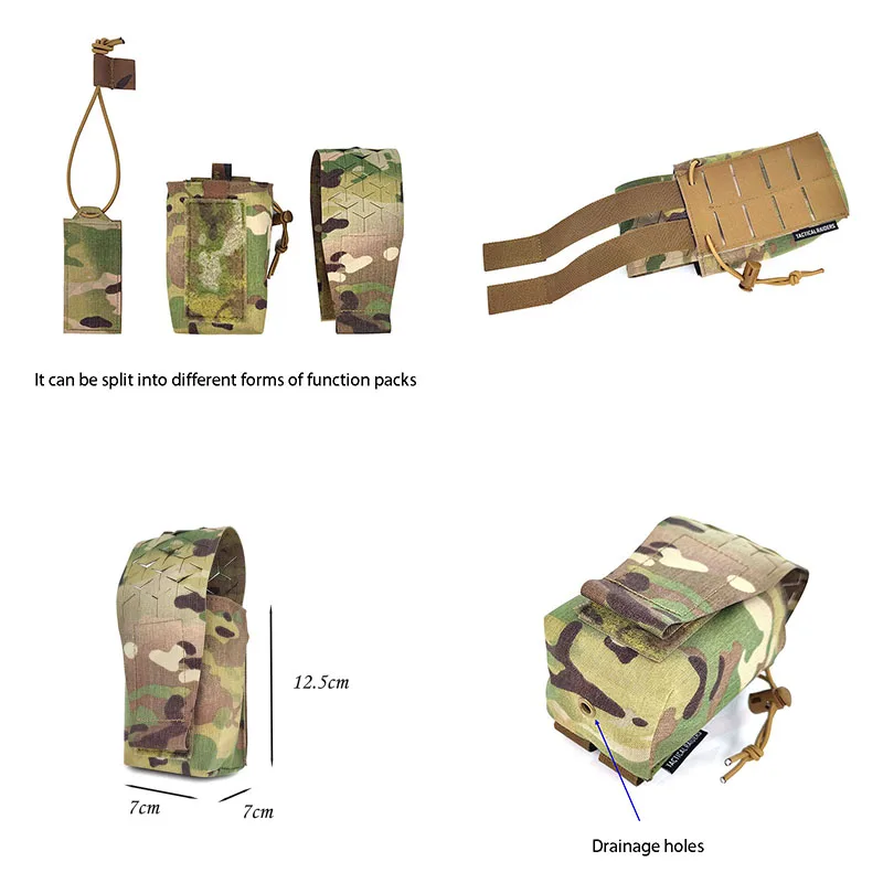 Outdoor SPUD POUCH SS detachable function pack, multi-color multi-purpose sundries bag, magazine bag split type