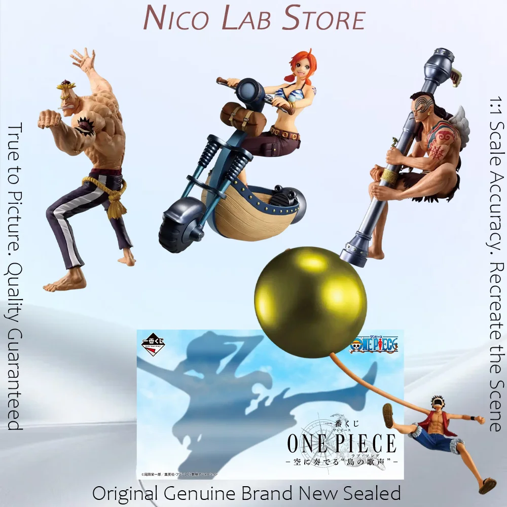 Original In Stock Bandai Ichiban Kuji Monkey Luffy Nami Montblanc Cricket Wiper Figure Anime Model Toy