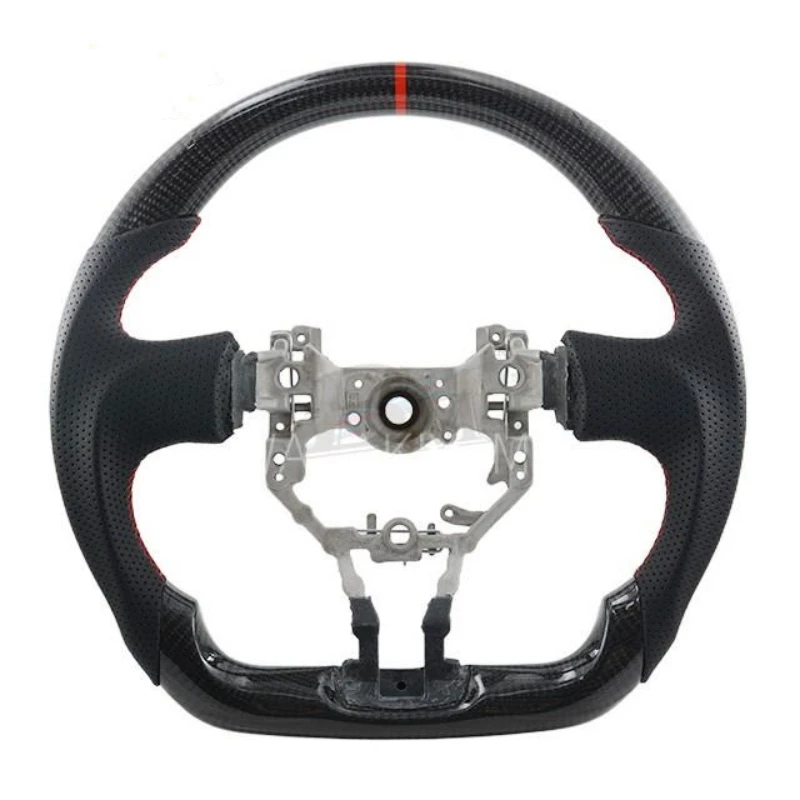 

Real Carbon Fiber Steering Wheel For Toyota 86 / Subaru BRZ 2012 2013 2014 2015 2016 Perforated Leather Racing Steering Wheel