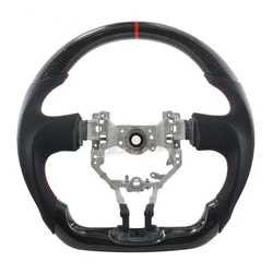 Real Carbon Fiber Steering Wheel For Toyota 86 / Subaru BRZ 2012 2013 2014 2015 2016 Perforated Leather Racing Steering Wheel