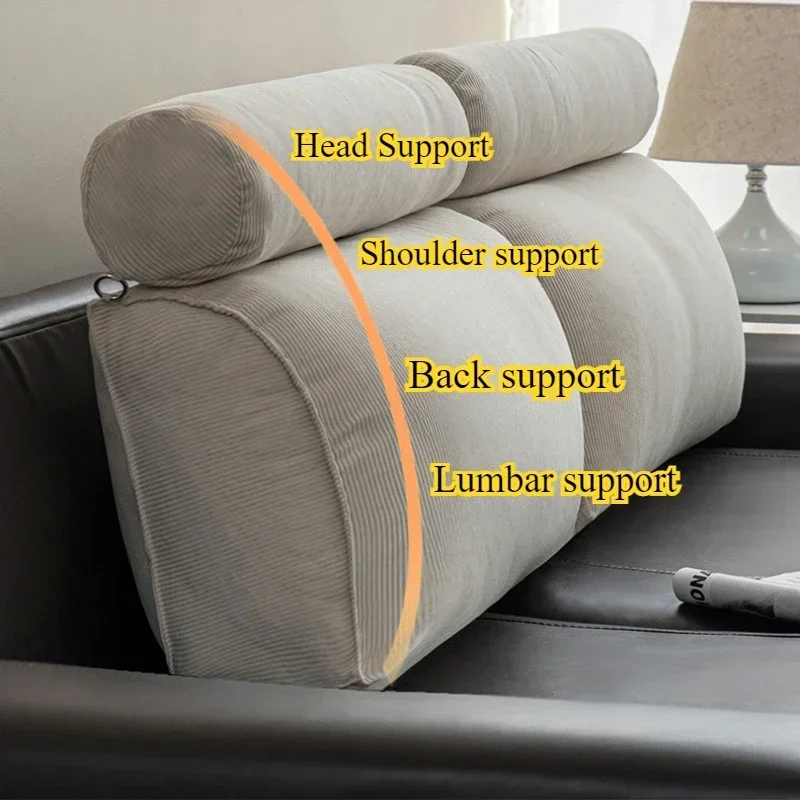 Headboard Pillow Triangle Cushion Reading Large Bolster Backrest Positioning Support body wedge sleeping pillow Bed Headboar
