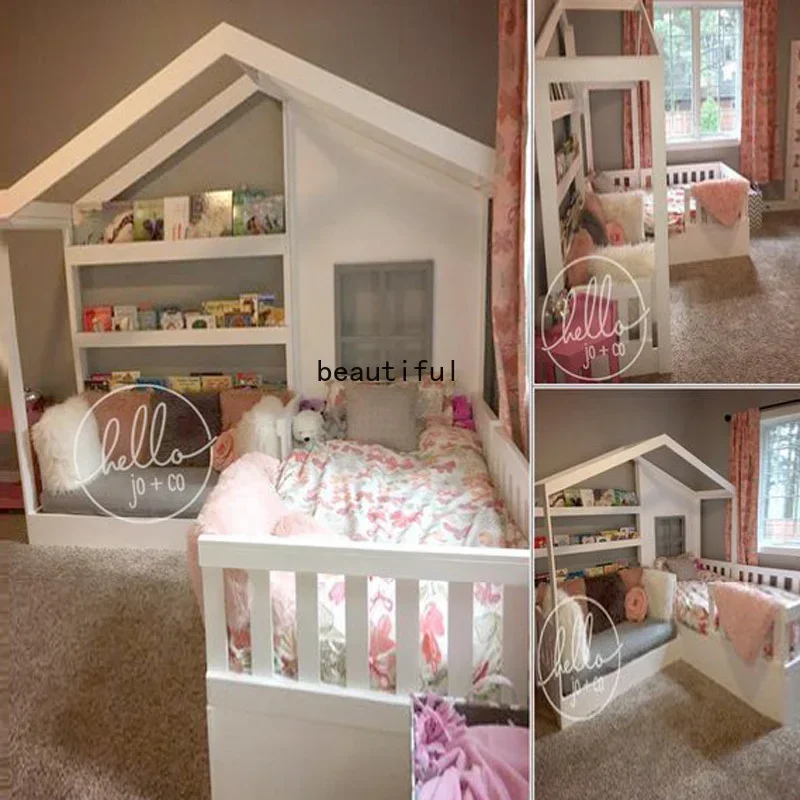 أريكة منزلية ذات وظيفة من الخشب الصلب للأطفال #4