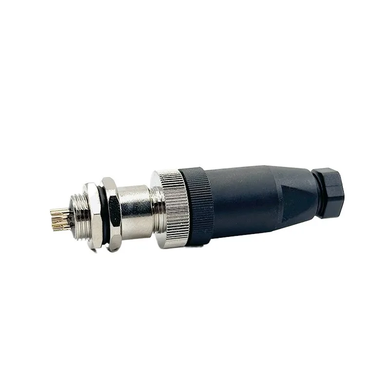 For M12 Aviation Plug Socket Sensor Waterproof Connector 4 5 8 12 Pin Male Female Straight Curved IP67
