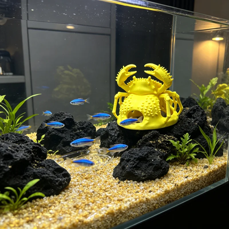 Non Planted Aquarium Fish - 수중 게 조각상 수족관 장식품, 독성